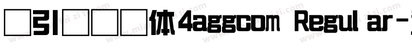 黄引齐综艺体4aggcom Regular字体转换